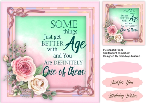 Beautiful Roses and Birthday Quote 5