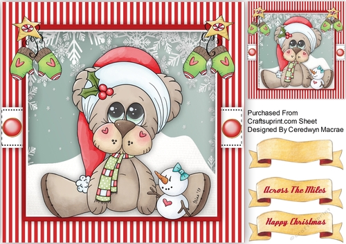 Christmas Santa Bear