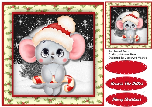 Gorgeous Little Mouse and Candy Cane 