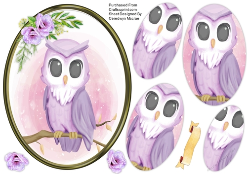 Owl on a Branch , Pyramid 
