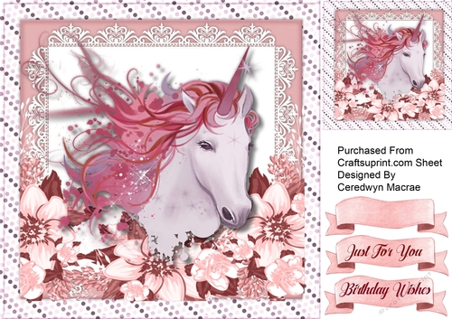Gorgeous Wine Fantasy Unicorn