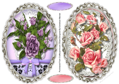 2,  Rose Flower  Toppers