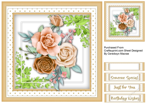 Beautiful Toffee Sherbert Roses 