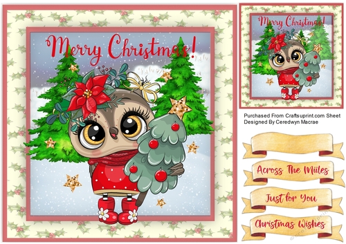 Owl Beautiful Christmas Tree 