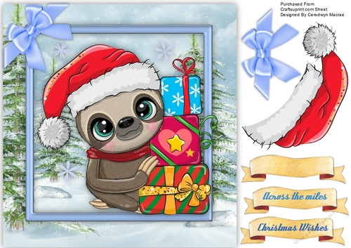 Lovely Sloth and Presents