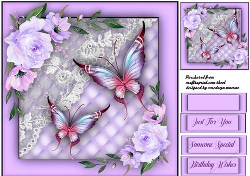 Butterflys , Lace and roses 1