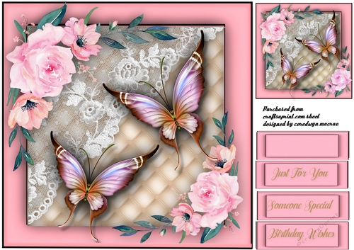 Butterflys , Lace and roses 4