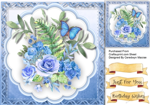 Fresh Blue Flowers