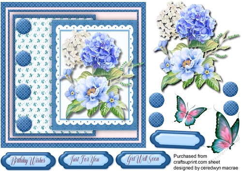 Bouque of Blue Roses