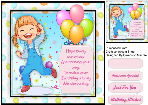  Birthday Joy with Verse