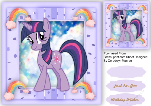 Lovely Mauve  Unicorn 