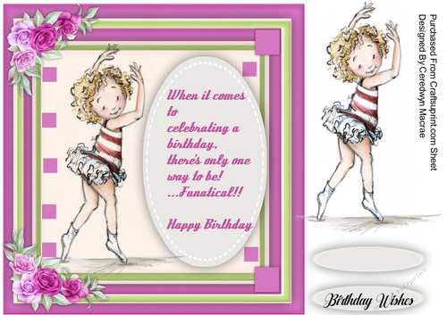 Strike a Pose Birthday Girl 