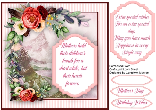 Mums Birthday Or Mothers Day 