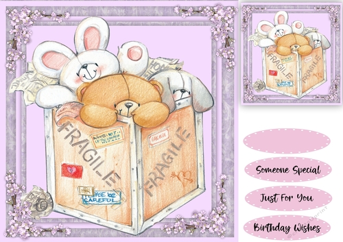 Box of Fluffy Teddies 