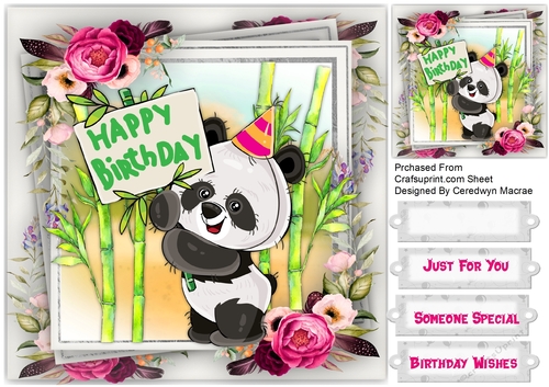 Adorable Happy Birthday Panda 
