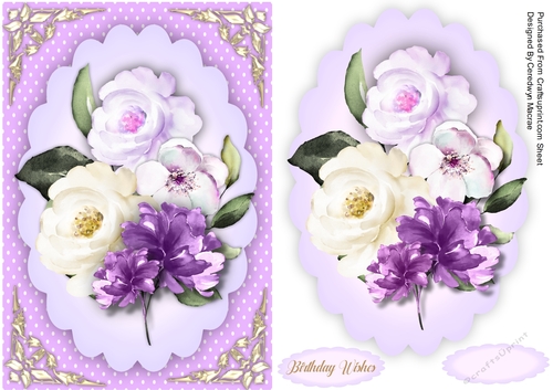 Beautiful A5 Lilac Spring Flowers