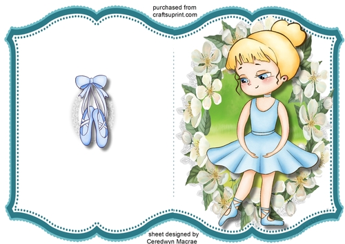 Print and Fold, Dancing Ballerina  4