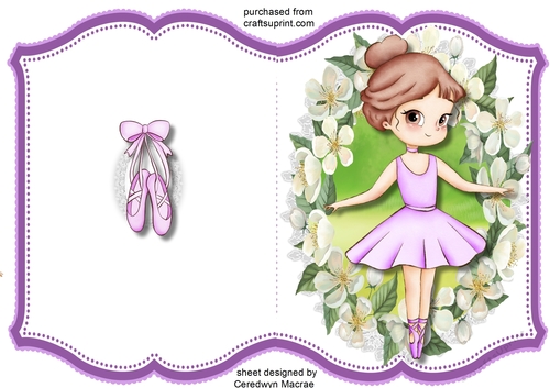 Print and Fold, Dancing Ballerina  5