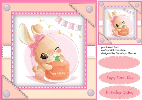 Rabbitts Birthday Cake 