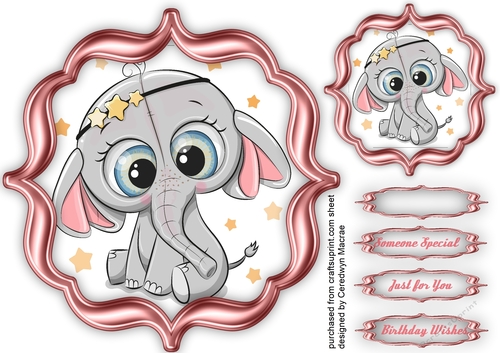 Cute Ellie in Star Band ,Pink