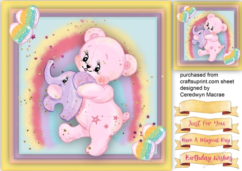 Pink Bear with Ellie