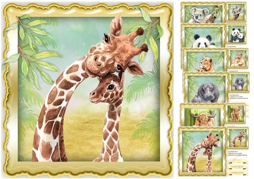 6, Mom and Baby Card Fronts
