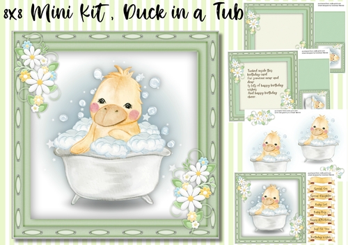 8x8 Mini Kit , Duck in a Tub 