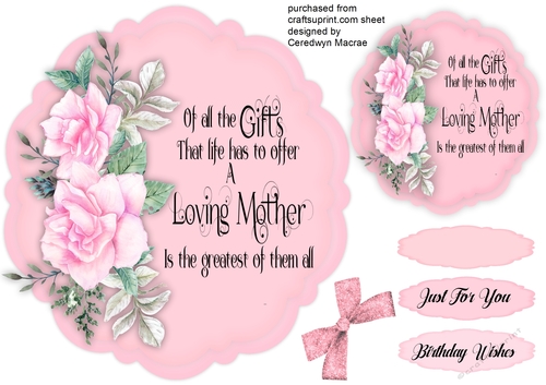 Beautiful Roses and Mothers Quote 