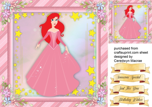 Beautiful princess in Pink Dress 