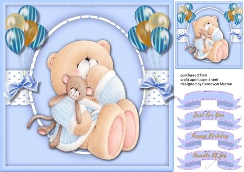 Baby Ted in Blue