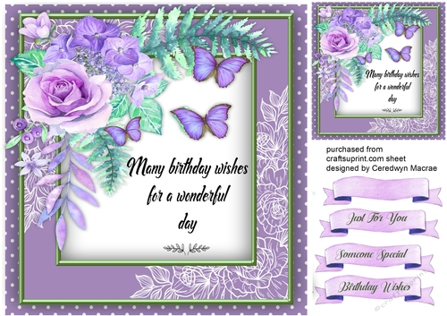 Beautiful Lilac Haze roses with Verse 