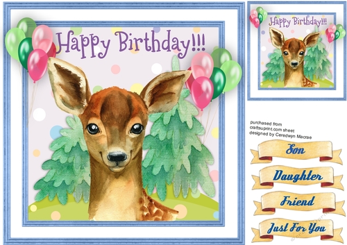 Deers Happy Birthday