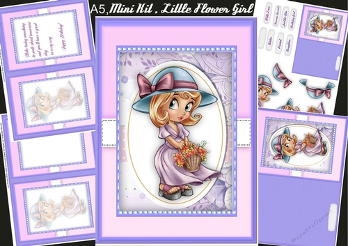 A5, Mini Kit, Little Flower Girl