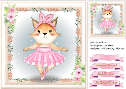 Beautiful Dancing  Ballerina Fox  