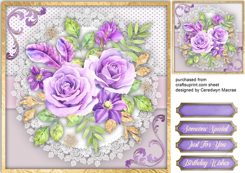 Stunning Lilac Boho Roses 