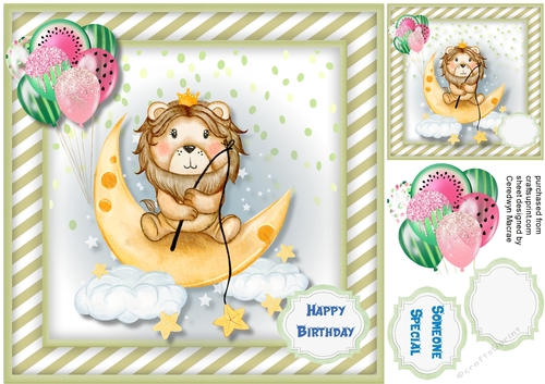 Lion on a Cloud Fishing Stars