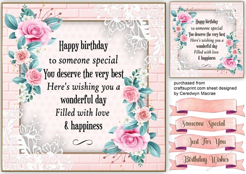 Birthday Wishes and Pink Roses 