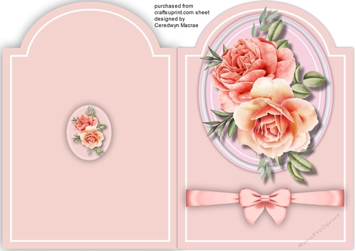 Print and Fold ,Pink Roses