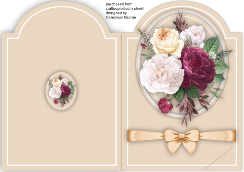 Print and Fold ,Vintage  Roses