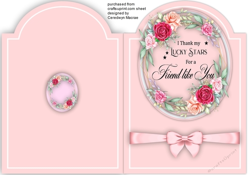 Print and Fold ,Friends and   Roses