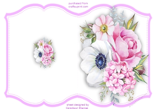Print and Fold , Beautiful Summer Flowers