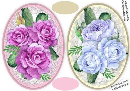 2, Beautiful Rose Toppers 2