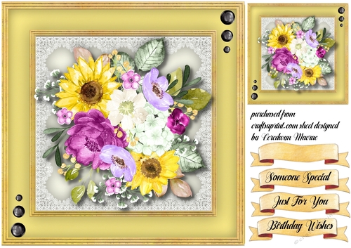 Sunflowers and Roses