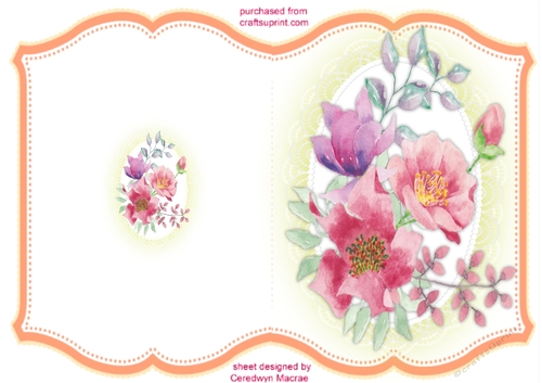 Print and Fold  , Gorgeous Pinks 