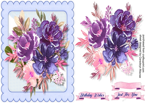 Blue and Lilec Roses