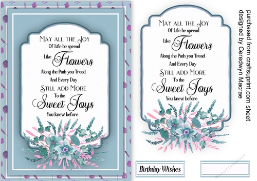 Beautiful Flowers and Quote 