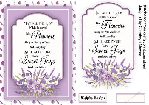 Beautiful Flowers and Quote 