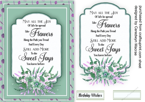 Beautiful Flowers and Quote 