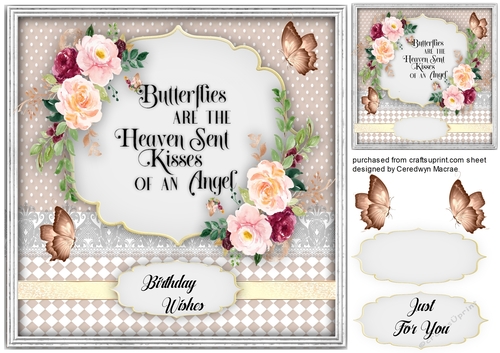 Beautiful Butterflys and   Roses