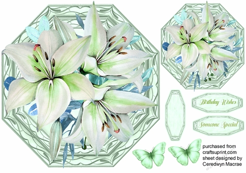 Beautiful Green Lily Topper